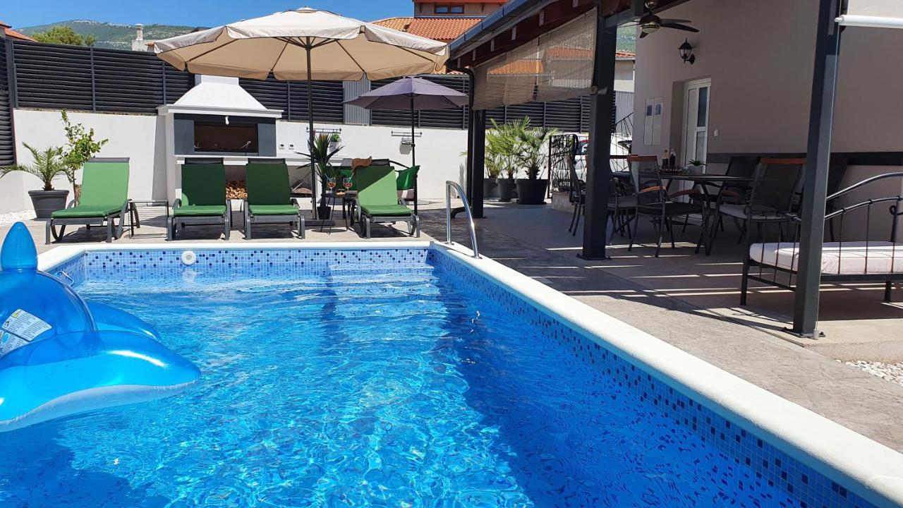 Villa Fides With Private Pool, Garden And Sea View Кастель-Нови Экстерьер фото