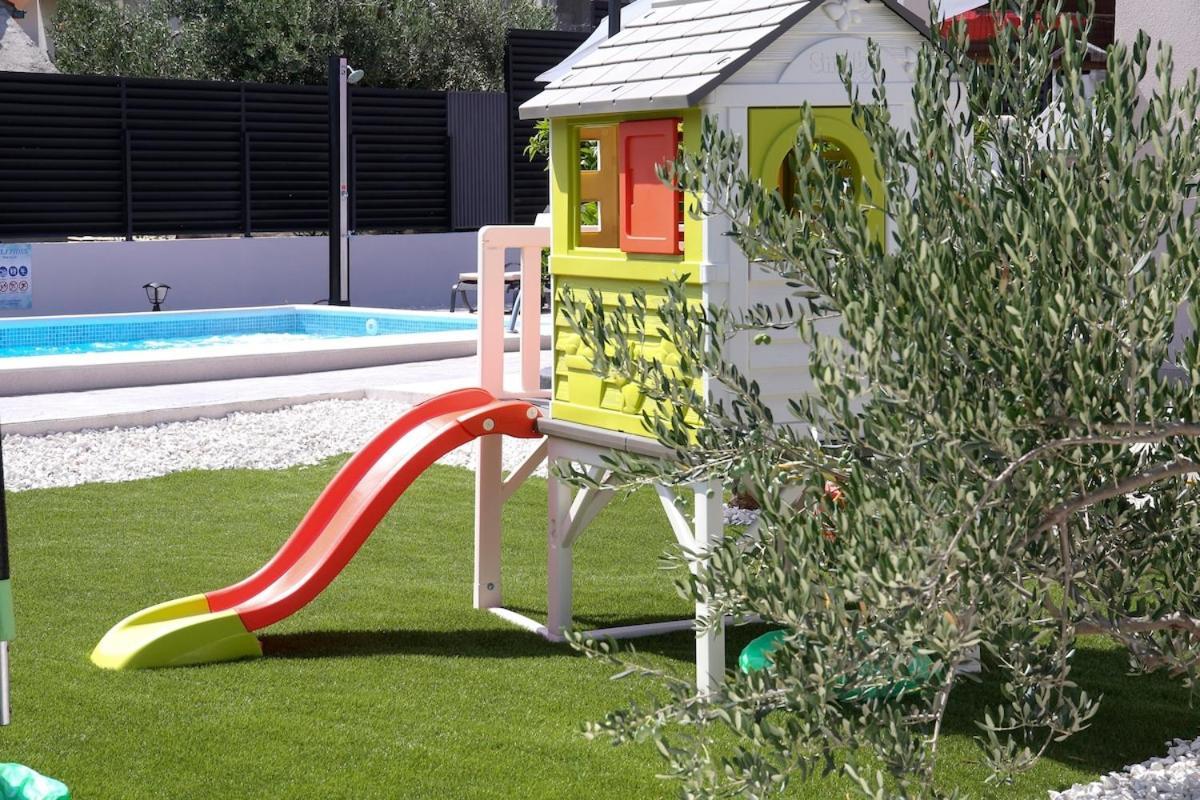 Villa Fides With Private Pool, Garden And Sea View Кастель-Нови Экстерьер фото
